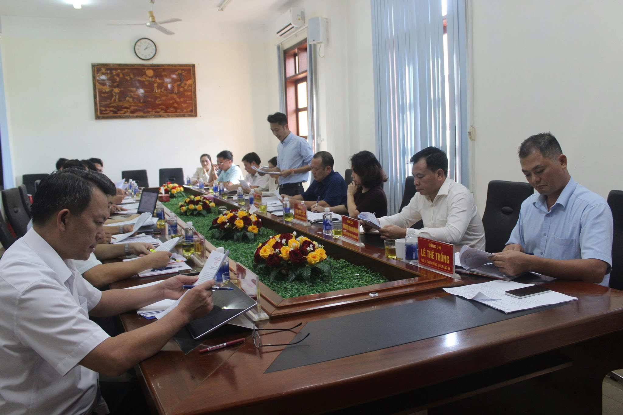 Ủy ban kiểm tra Tỉnh ủy giám sát thường xuyên tại Ban Thường vụ Đảng ủy xã Dray Bhăng.