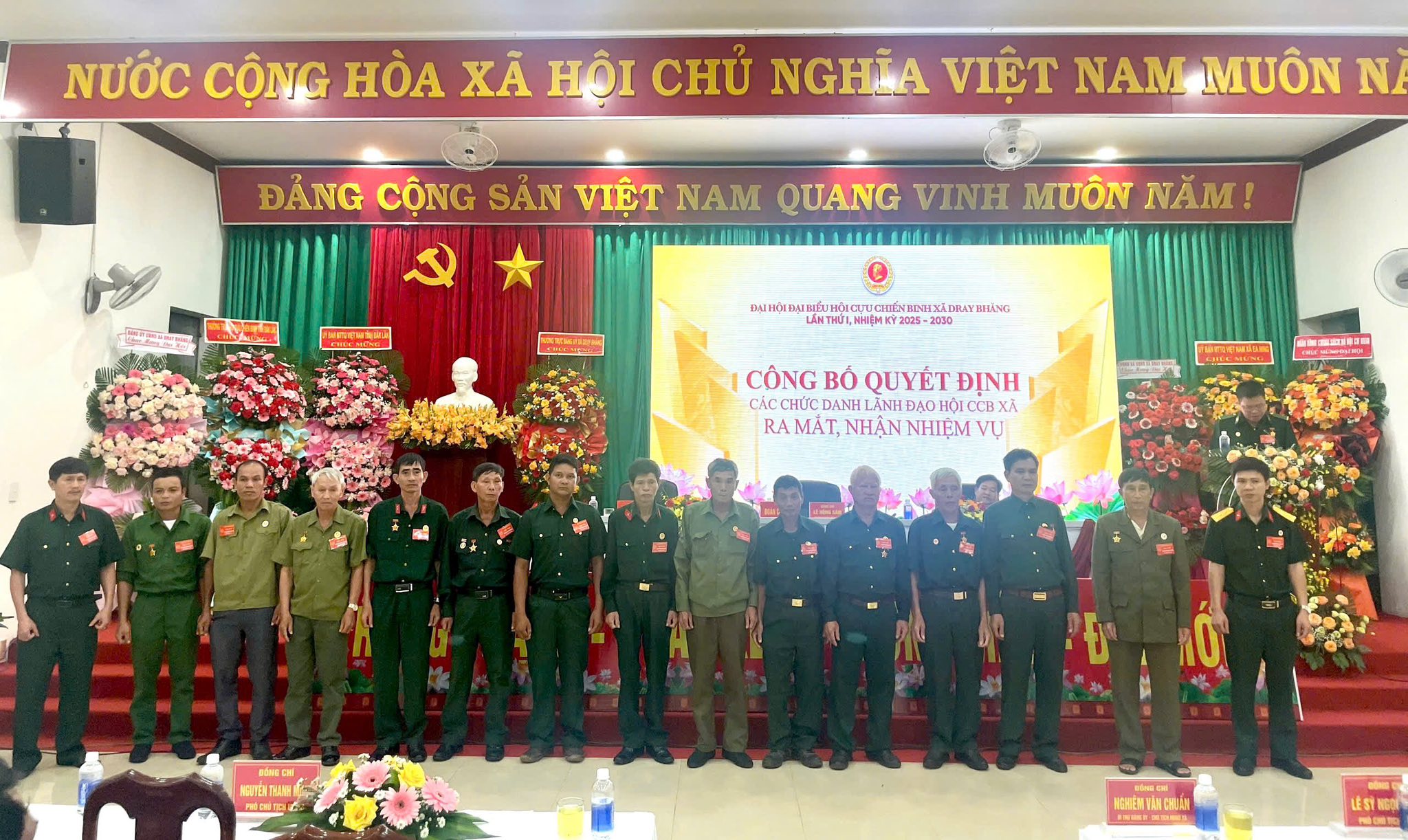 ĐẠI HỘI ĐẠI BIỂU HỘI CỰU CHIẾN BINH XÃ DRAY BHĂNG LẦN THỨ I, NHIỆM KỲ 2025 – 2030