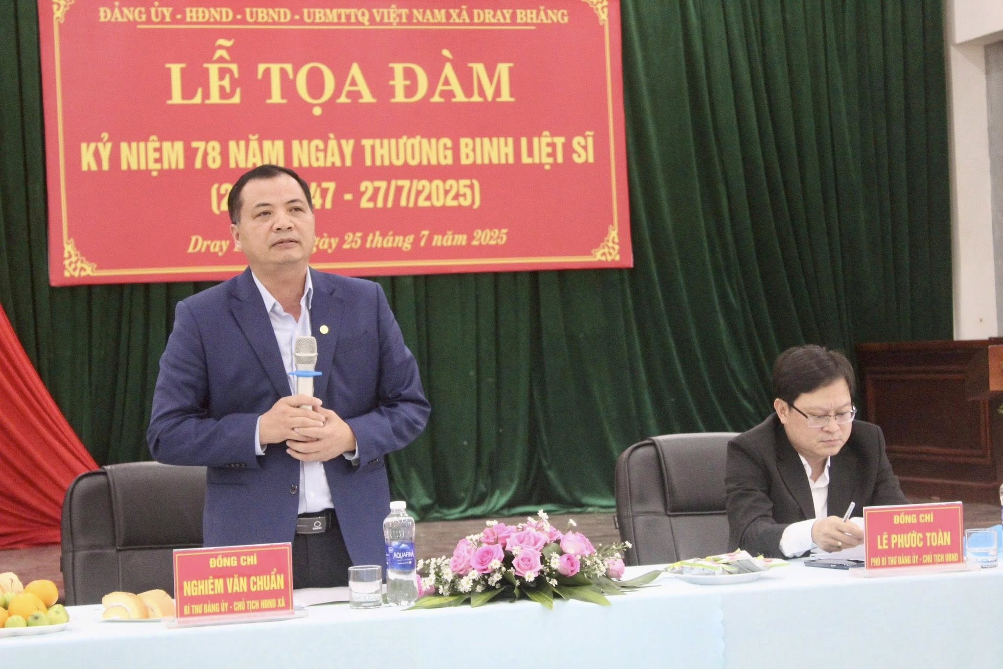 XÃ DRAY BHĂNG TỔ CHỨC LỄ TỌA ĐÀM KỶ NIỆM 78 NĂM NGÀY THƯƠNG BINH – LIỆT SỸ (27/7/1947-27/7/2025).