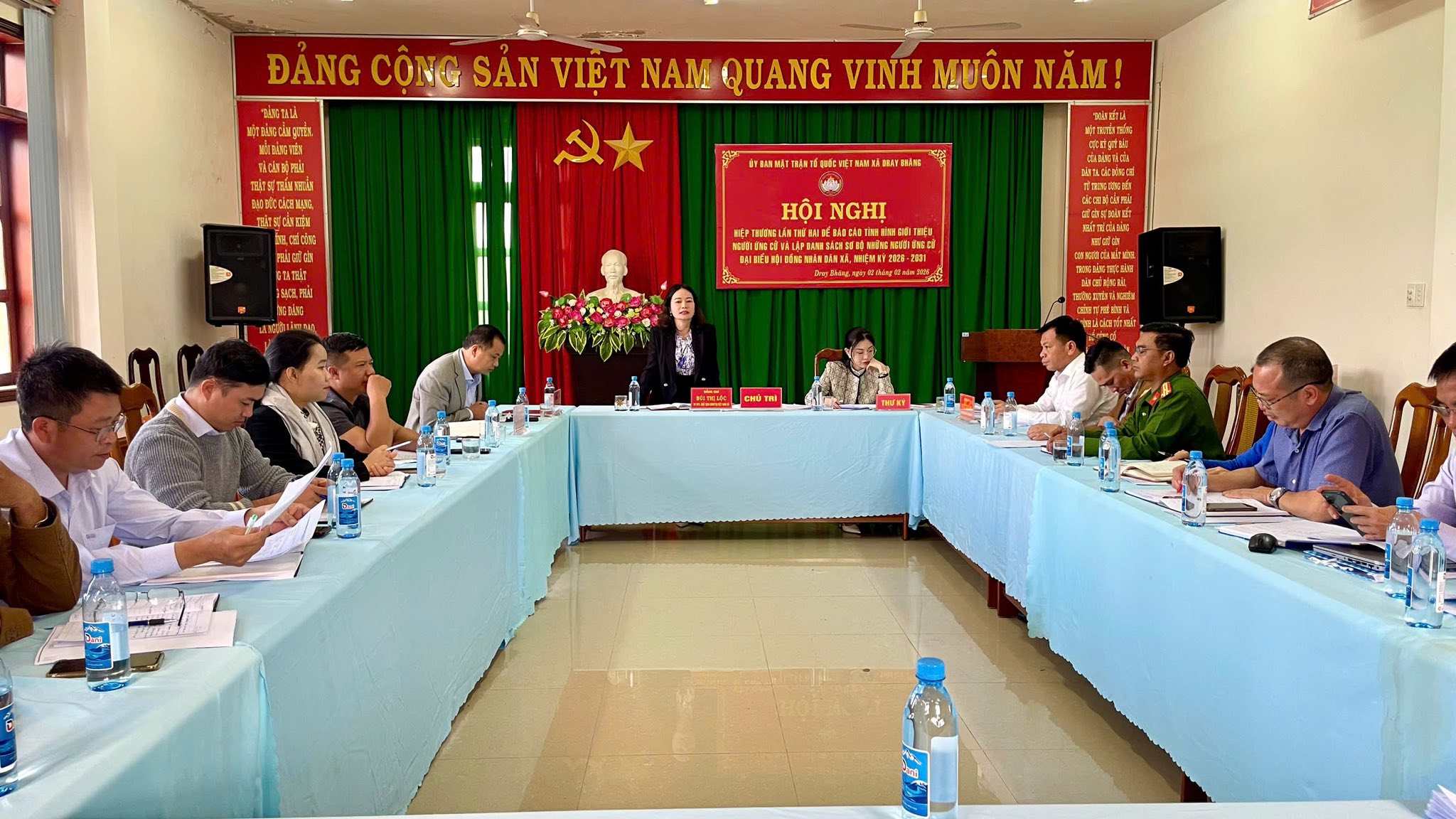 HỘI NGHỊ HIỆP THƯƠNG LẦN THỨ HAI CỦA ỦY BAN MTTQ VIỆT NAM XÃ DRAY BHĂNG