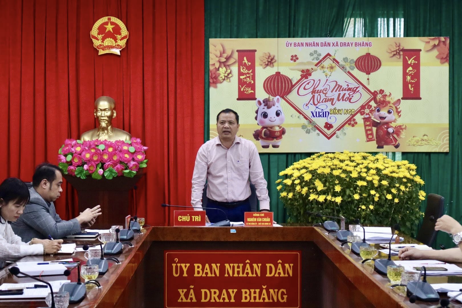 HỌP UBBC XÃ DRAY BHĂNG CHUẨN BỊ CHO CÔNG TÁC BẦU CỬ ĐẠI BIỂU HỘI ĐỒNG NHÂN DÂN CÁC CẤP NHIỆM KỲ 2026 – 2031.