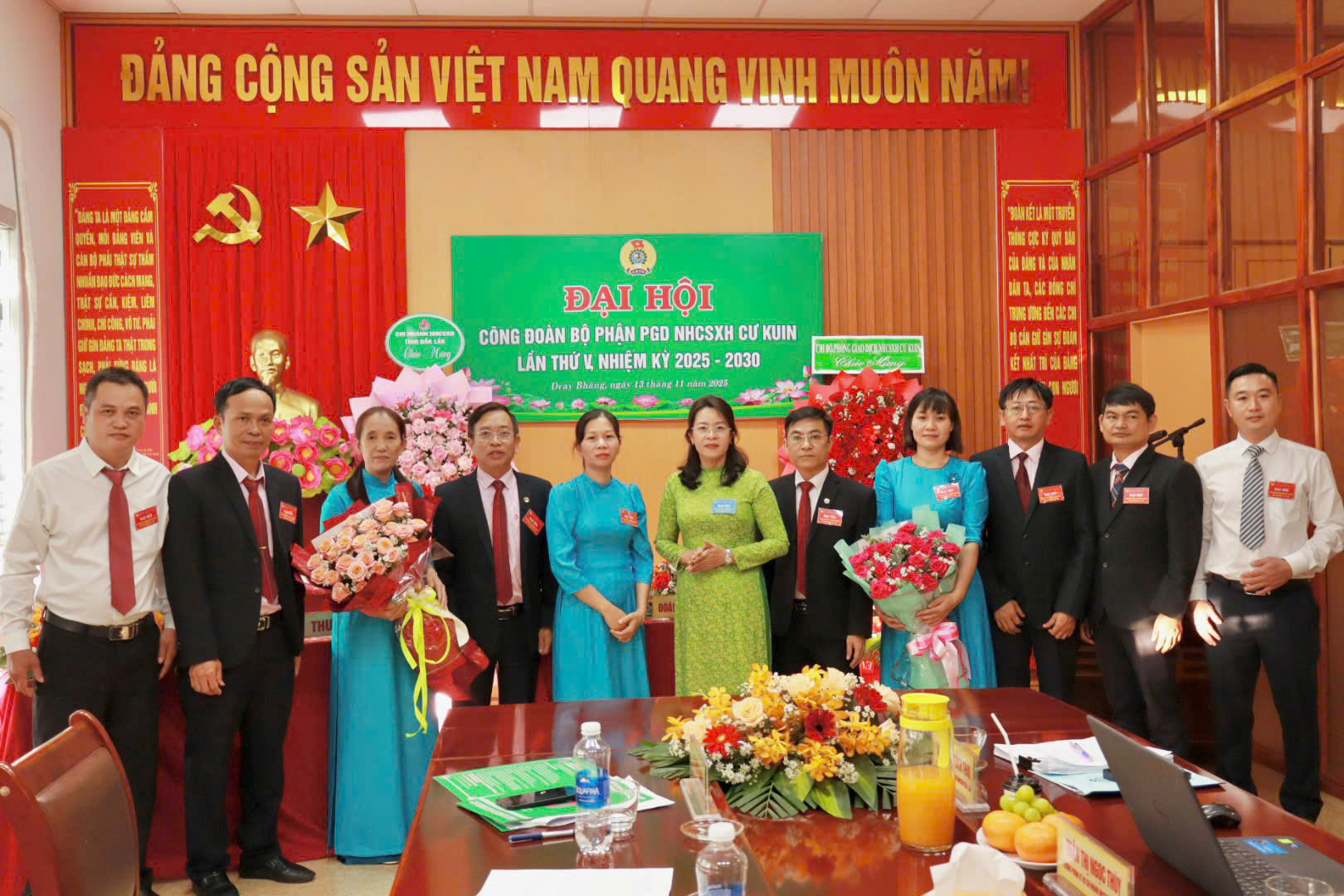 Đại hội Công đoàn bộ phận PGD NHCSXH Cư Kuin lần thứ V, Nhiệm kỳ 2025 - 2030.