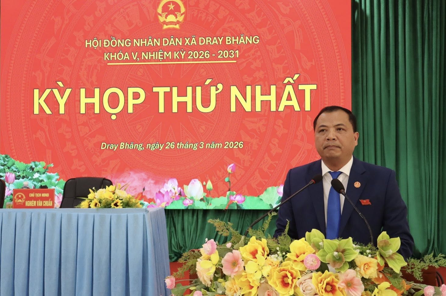 KỲ HỌP THỨ NHẤT HĐND XÃ DRAY BHĂNG: BẦU CÁC CHỨC DANH CHỦ CHỐT CỦA XÃ